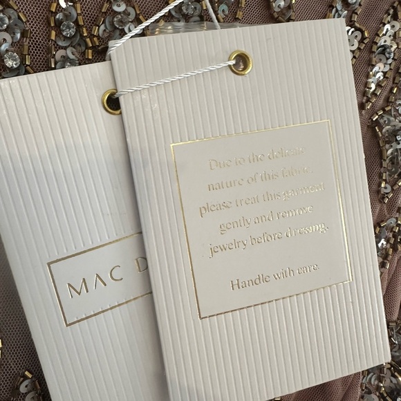 (220) ❤️ BNWT Mac Duggal EMBELLISHED ILLUSION SHEATH DRESS #5521 - Picture 7 of 11